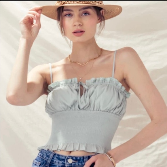 Olivia smocked crop top - Picture 3 of 7